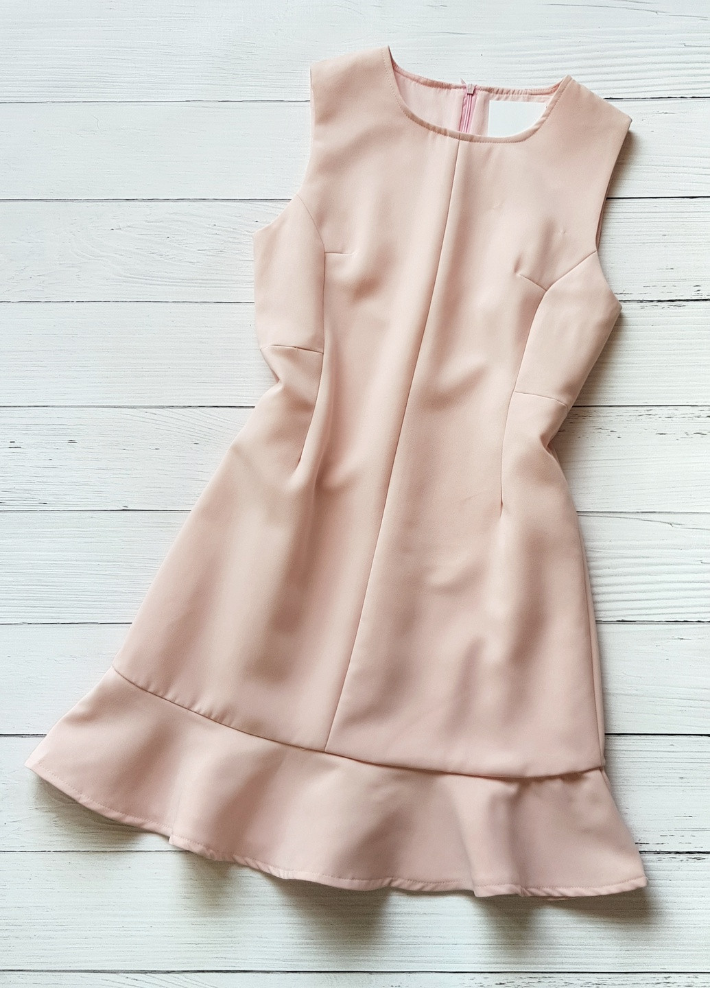 Розовое платье без рукавов демисезонное нежно розовое No Brand