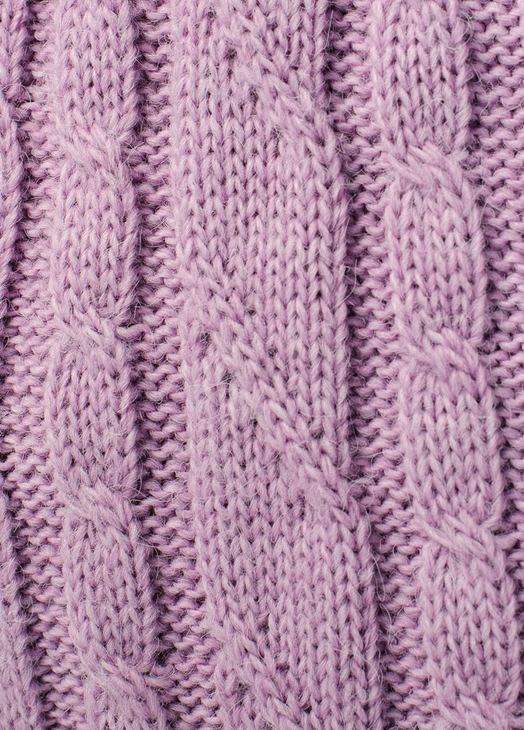 Бузковий жіночий м'який светр з коміром стійка SVTR