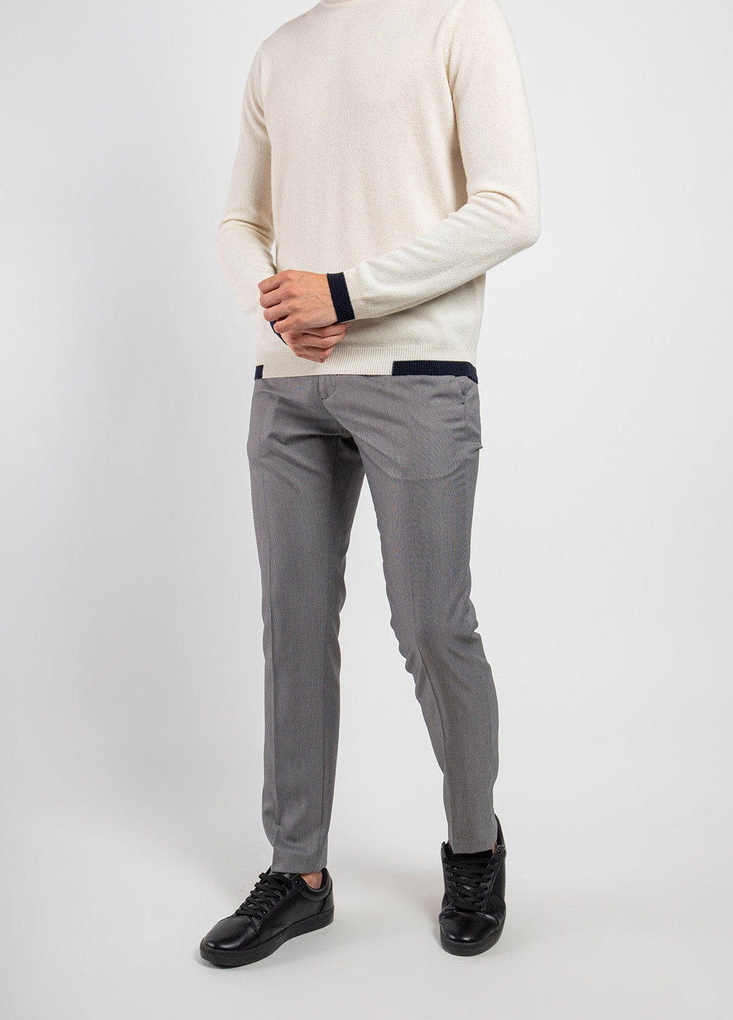 Серые кэжуал демисезонные брюки Antony Morato