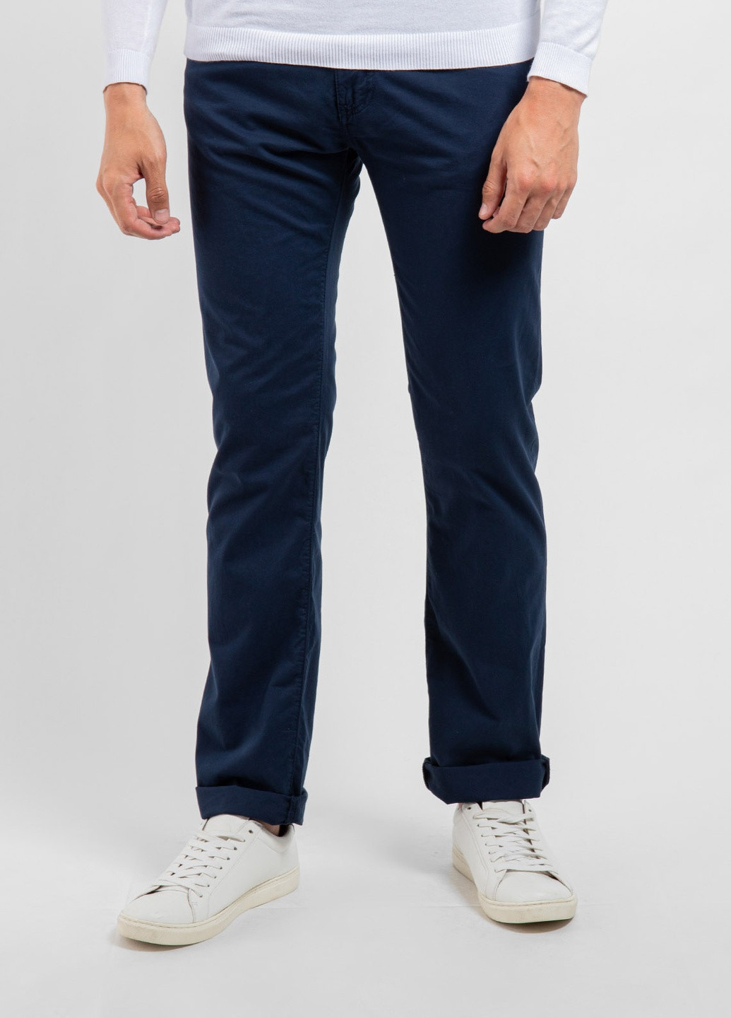 Синие кэжуал демисезонные брюки Emporio Armani