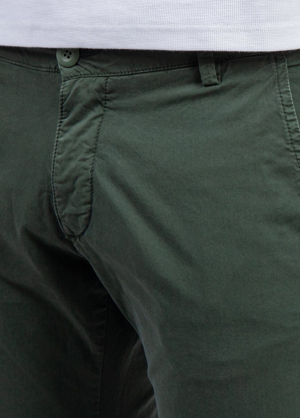 Зеленые кэжуал демисезонные брюки Modfitters