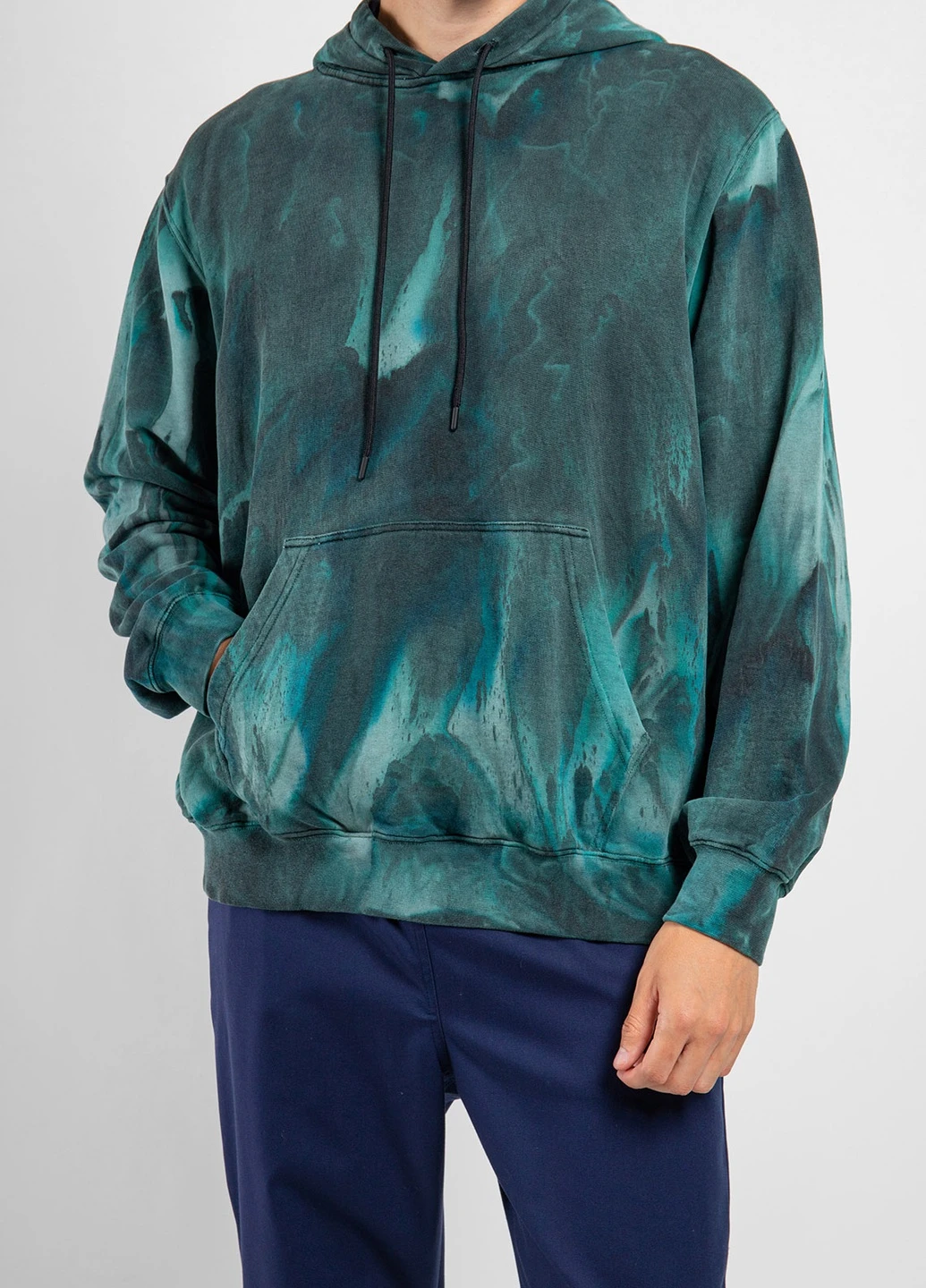 Темно-зеленый хлопковый худи MSGM (256659245)