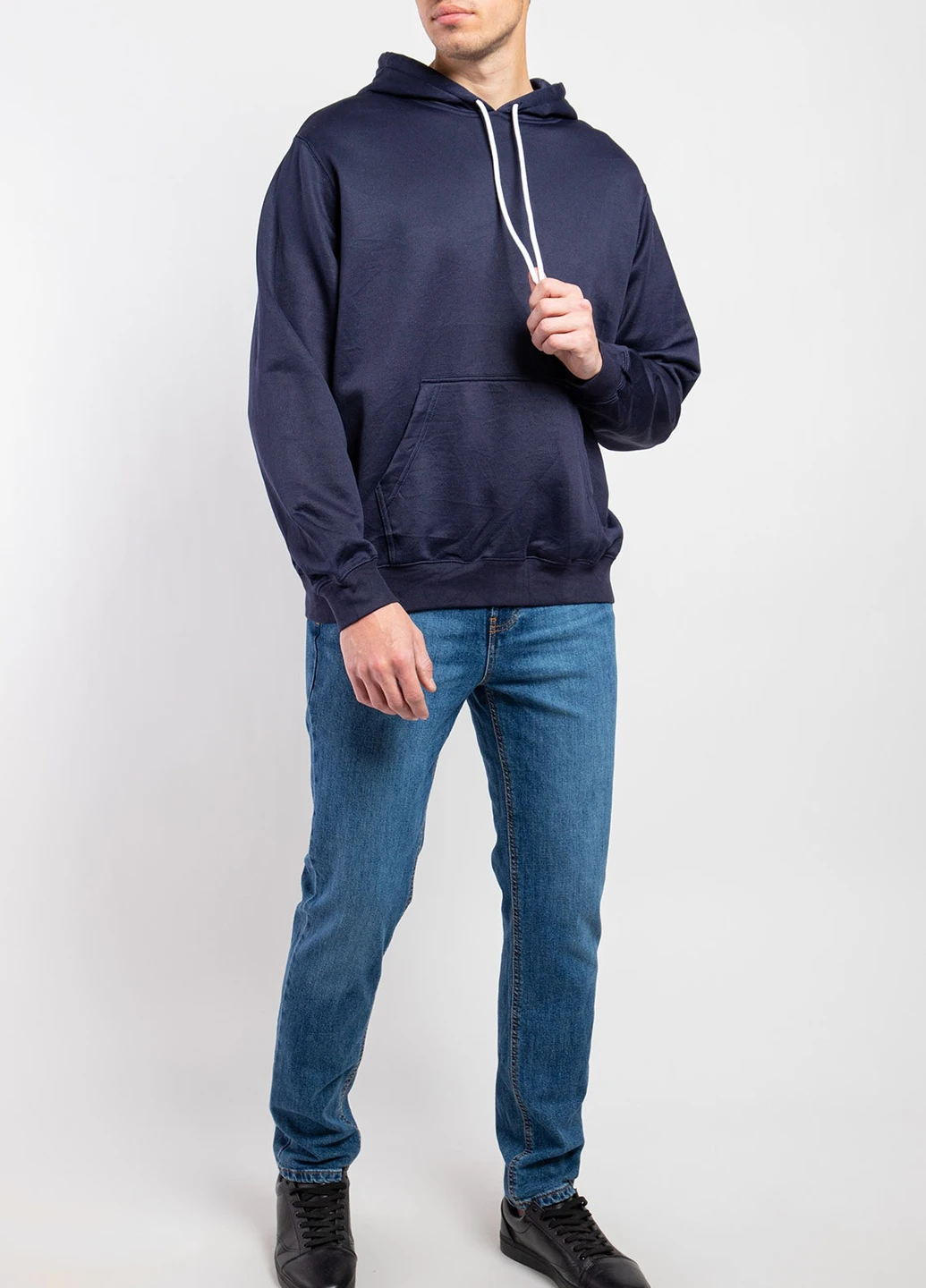 Темно-синий хлопковый худи MSGM (256659249)