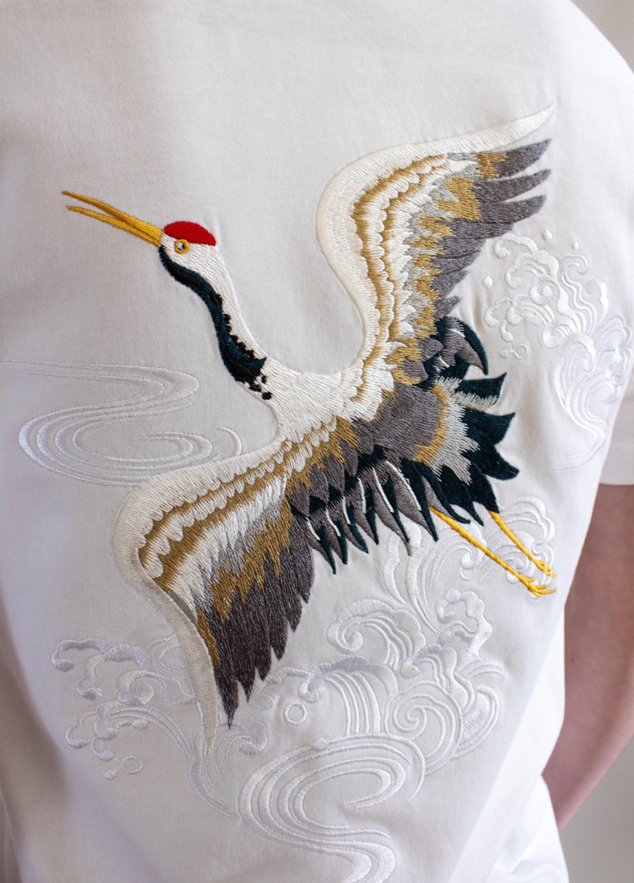 Біла чоловіча футболка stork l white (28972360 l) No Brand