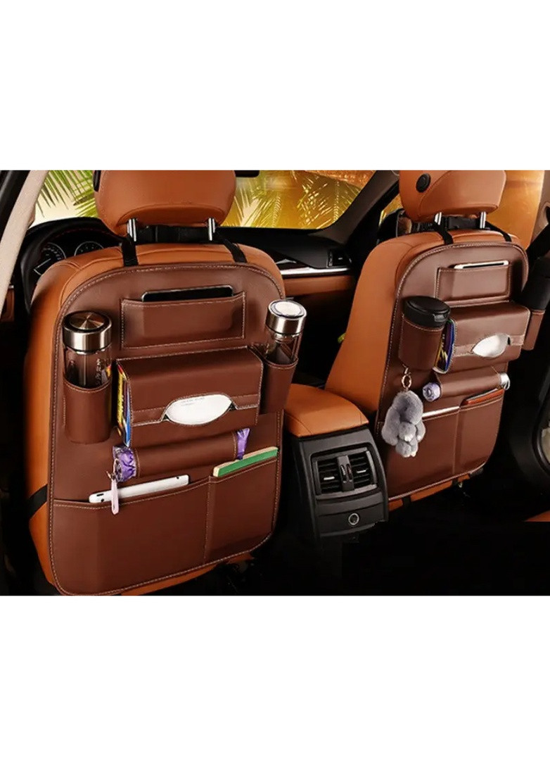 Органайзер автомобільний з екошкіри на спинку сидіння (АОС-1006-43) No Brand (256726266)