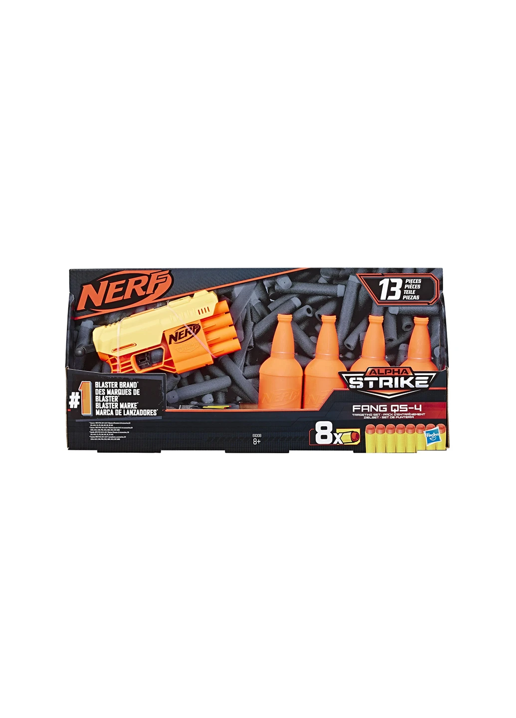Бластер Hasbro Альфа Страйк Фанг QS-4 E8308 Nerf (256733123)