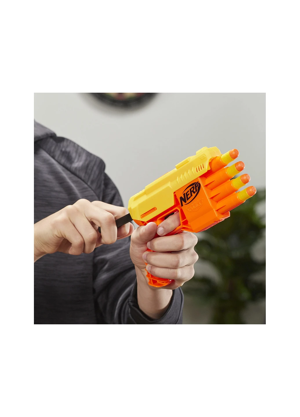Бластер Hasbro Альфа Страйк Фанг QS-4 E8308 Nerf (256733123)