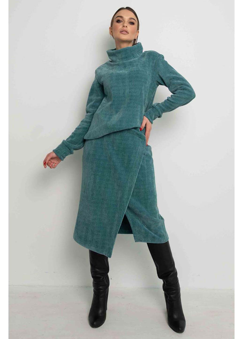 Светло-зеленая кэжуал юбка Ри Мари