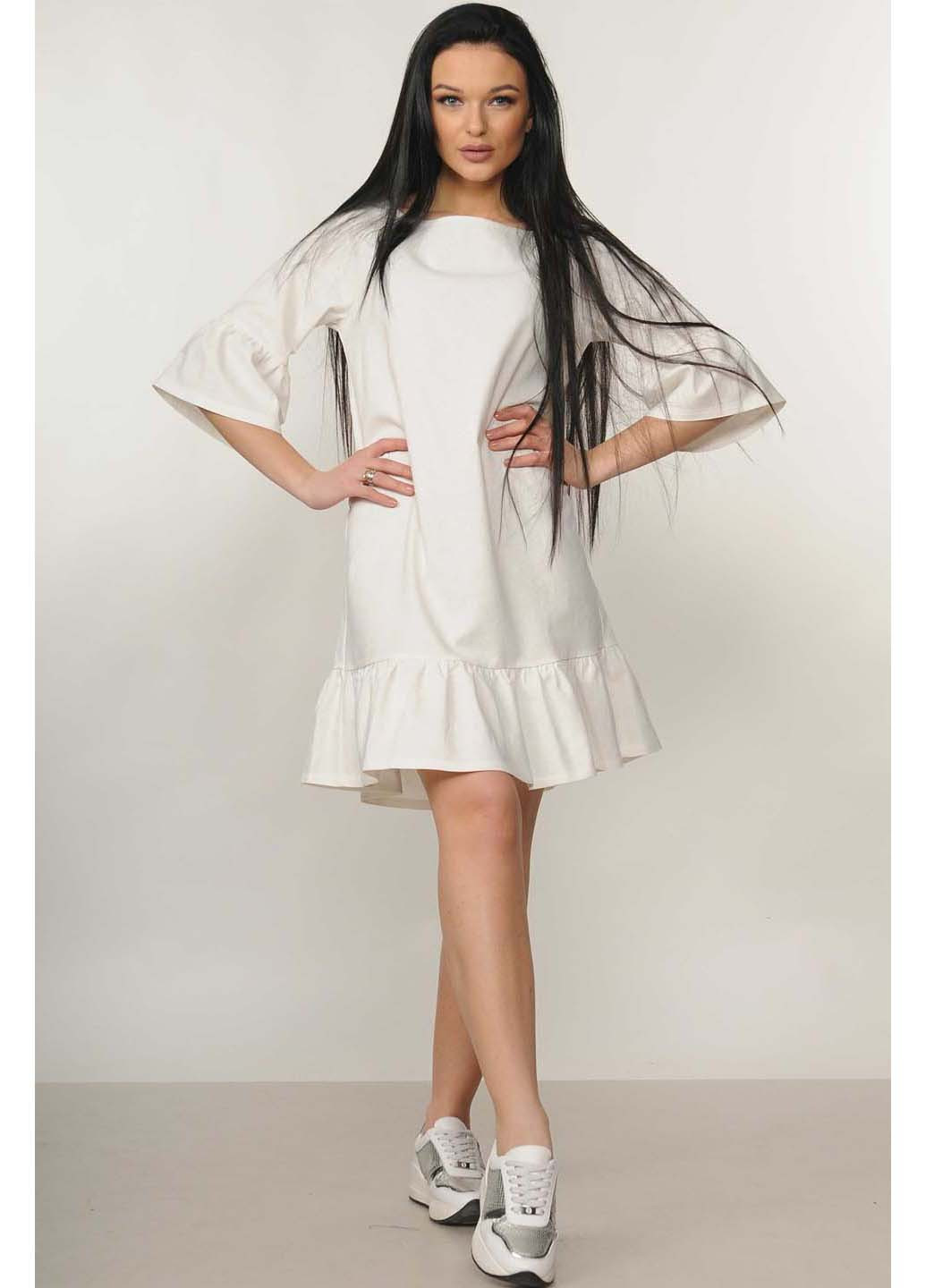 Молочное кэжуал платье Ри Мари