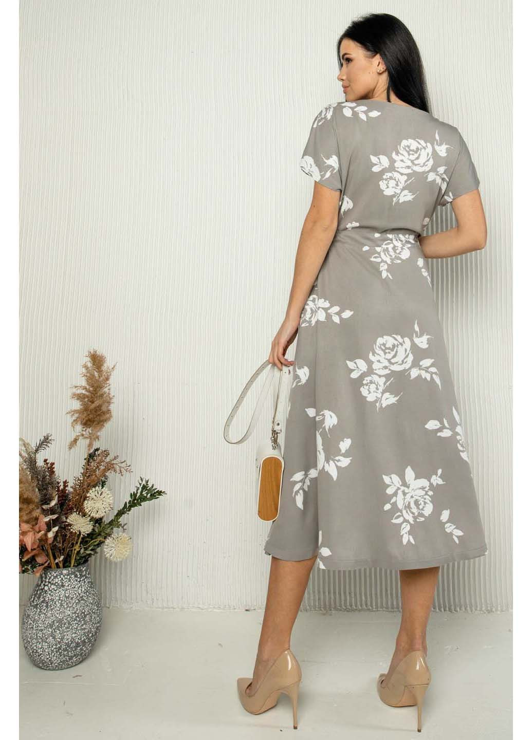 Оливковое (хаки) кэжуал платье Ри Мари