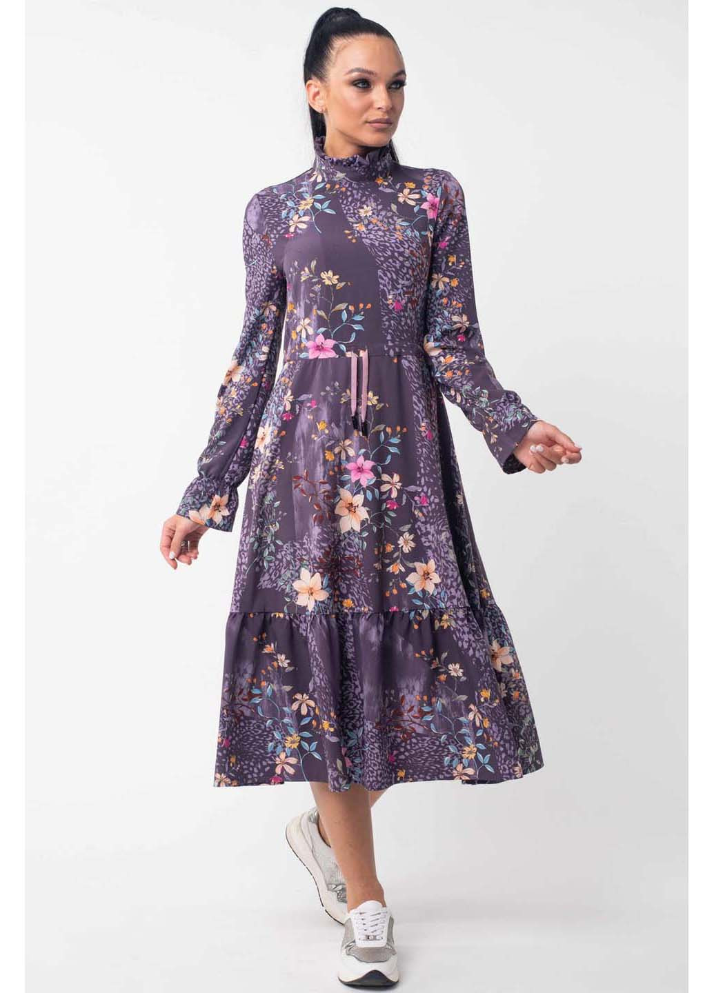 Фиолетовое кэжуал платье Ри Мари