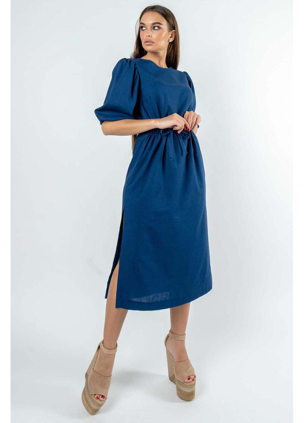 Темно-синее кэжуал платье Ри Мари