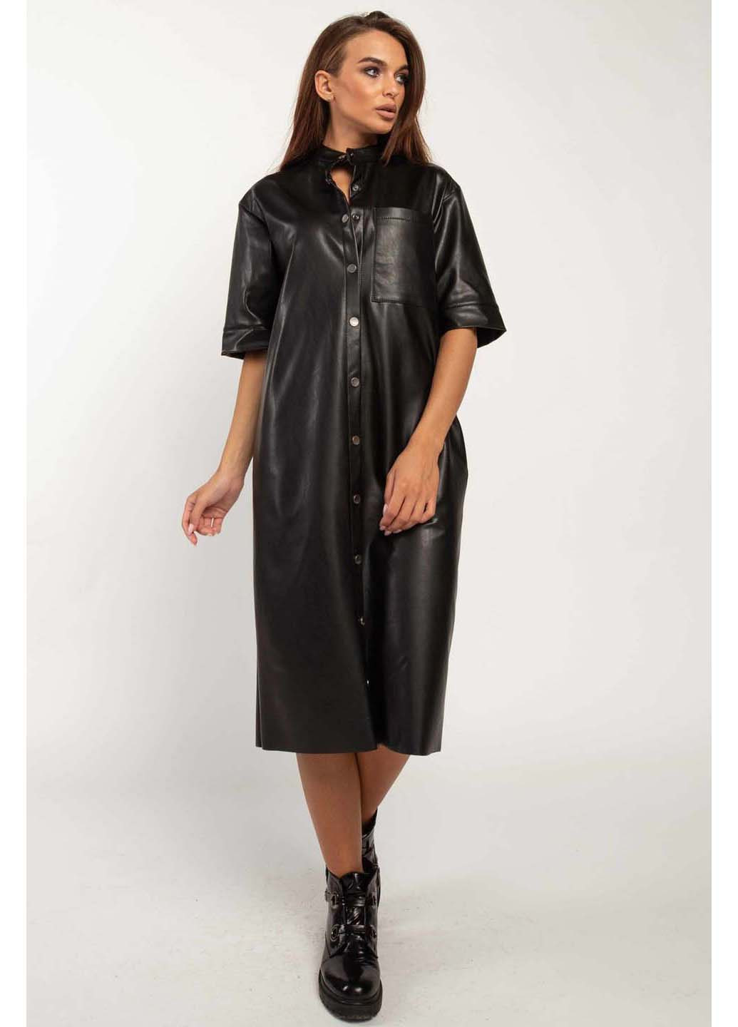 Черное кэжуал платье Ри Мари