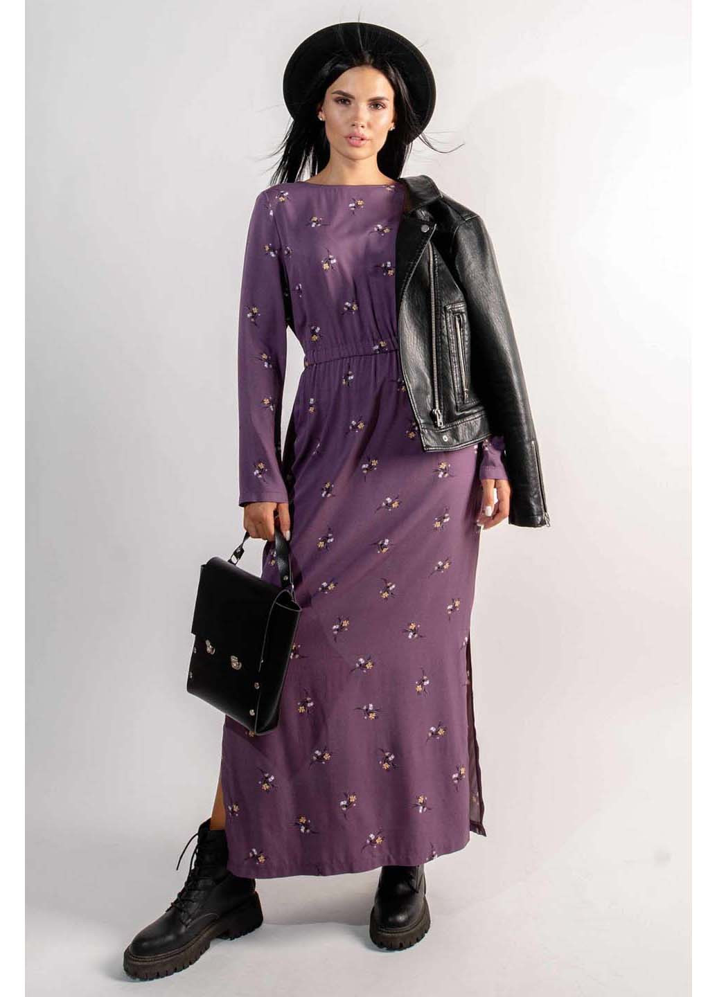 Фиолетовое кэжуал платье Ри Мари