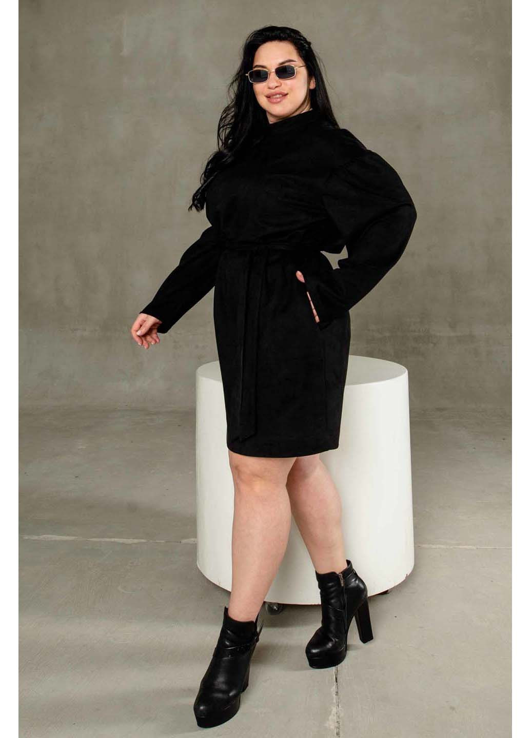 Черное кэжуал платье Ри Мари