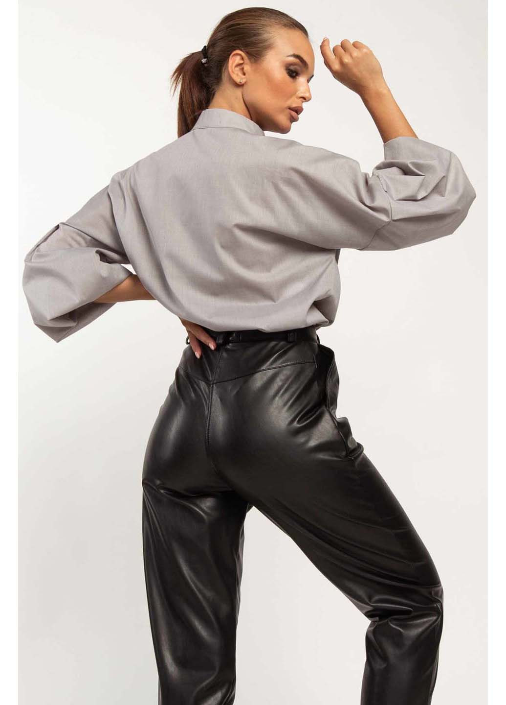 Черные кэжуал демисезонные брюки Ри Мари