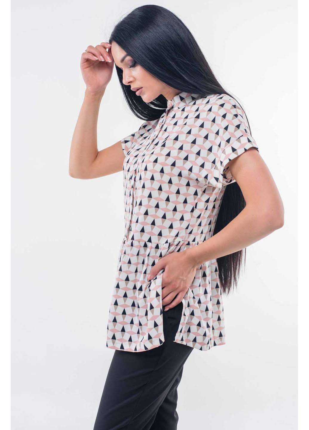 Комбинированная демисезонная блуза Ри Мари