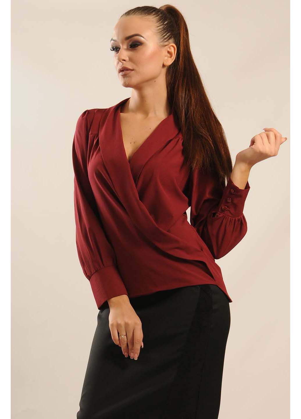 Красная демисезонная блуза Ри Мари