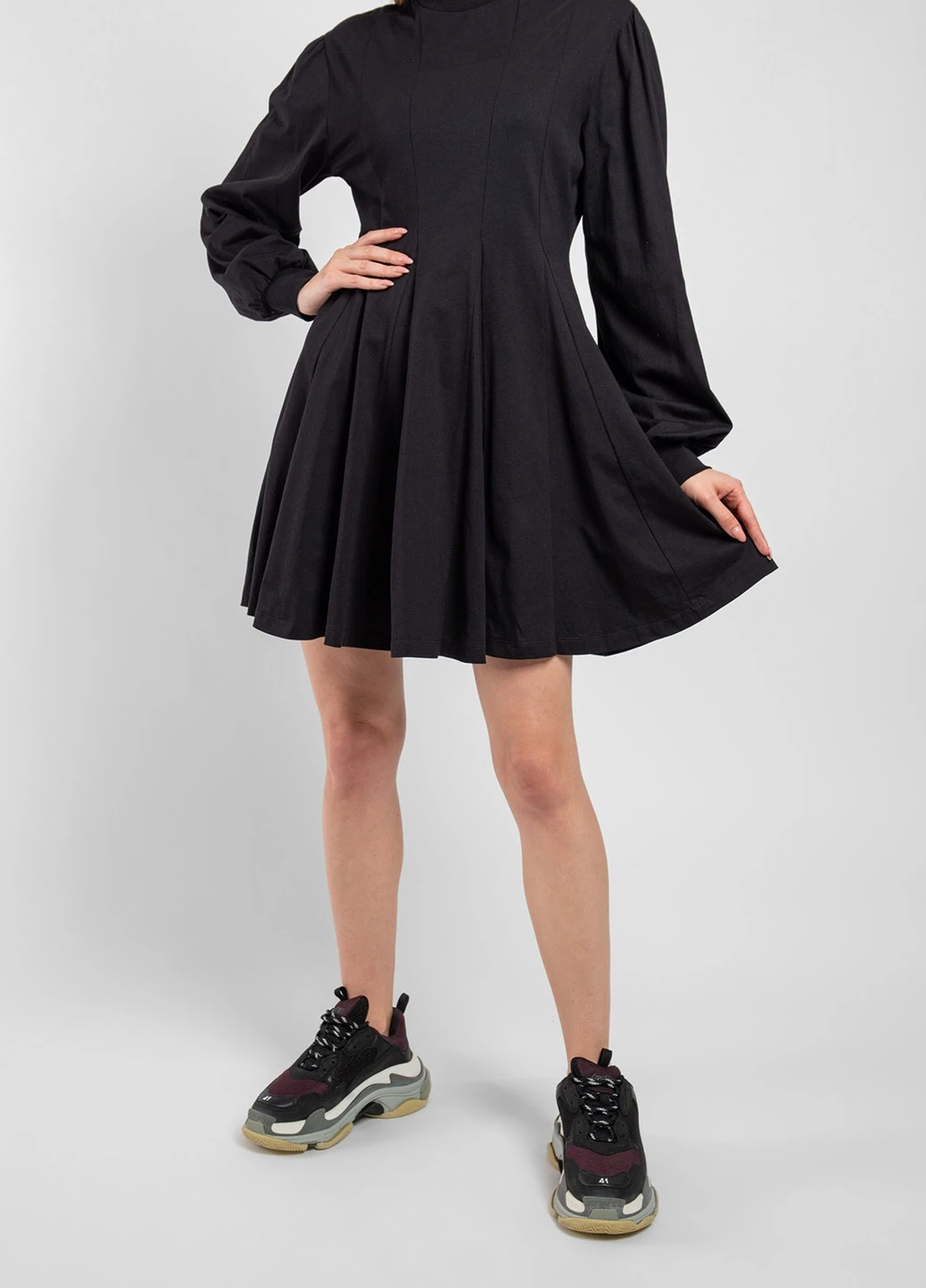 Чорна кежуал сукня MSGM однотонна