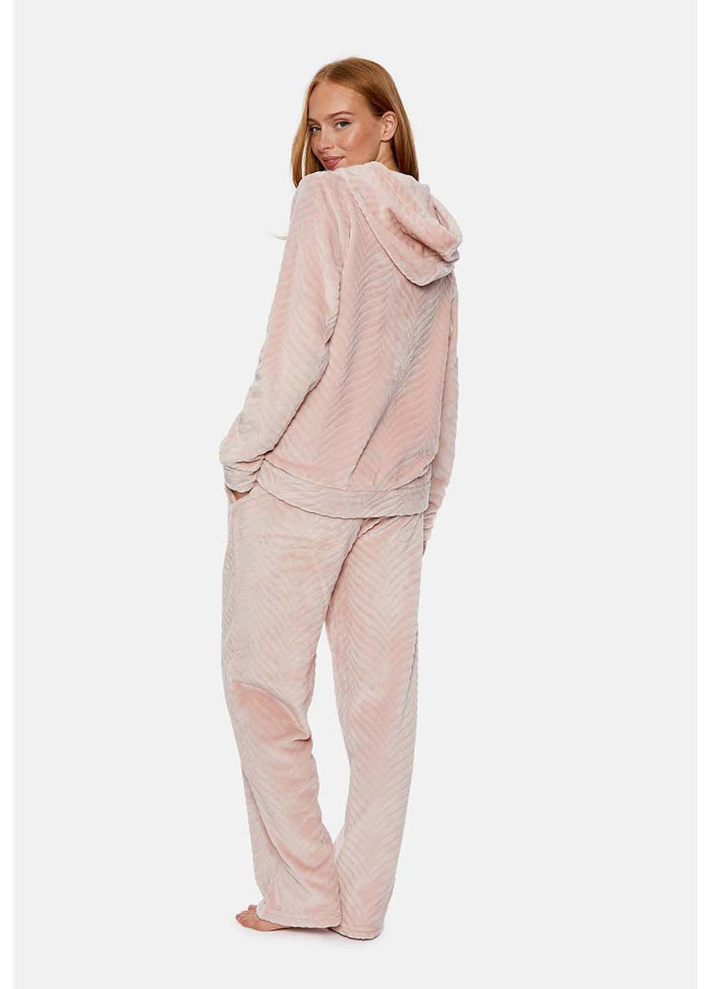 Рожева зимня піжама Pretty You London Chevron-Rose