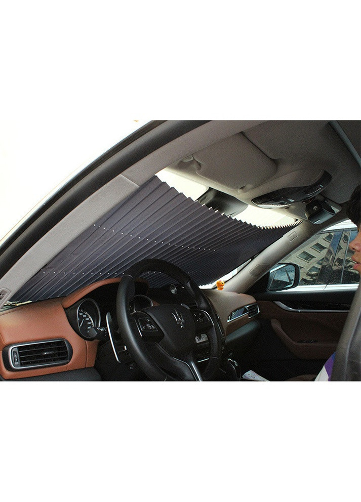 Шторка солнцезащитная на лобовое стекло автомобиля, защитное жалюзи от солнца в автомобиль (АО-2030-1) No Brand (256740939)