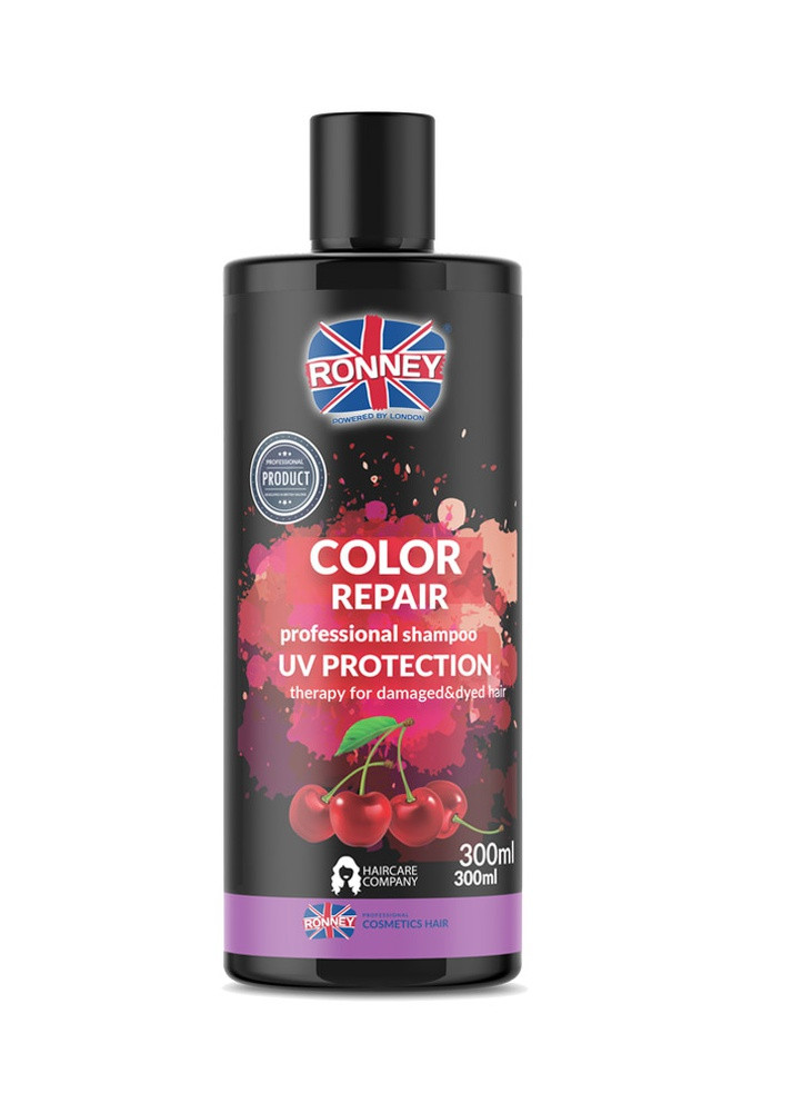 Шампунь защита цвета для окрашенных волос COLOR REPAIR CHERRY с UV фильтром 300 мл RONNEY (256873772)