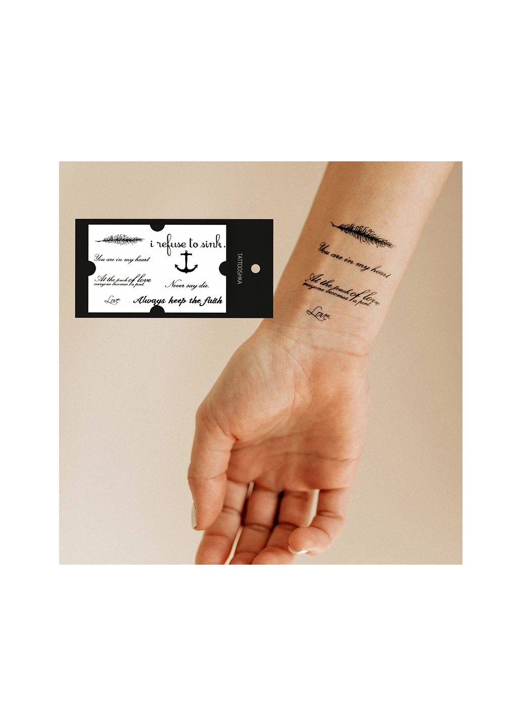 Тату "Якір" WM-023 Tattooshka (256784895)