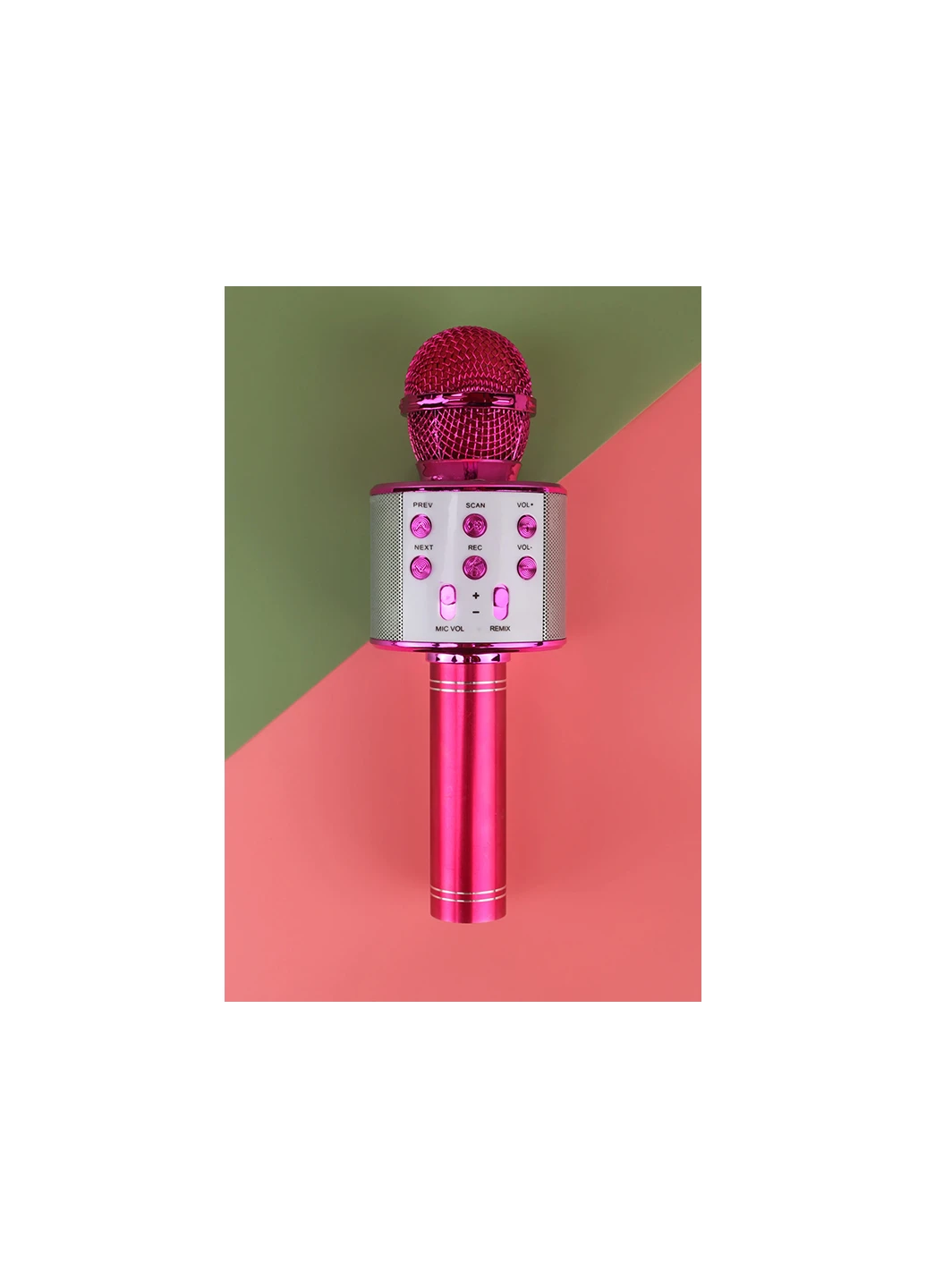 Караоке микрофон з світлом WS-858L No Brand (256784003)
