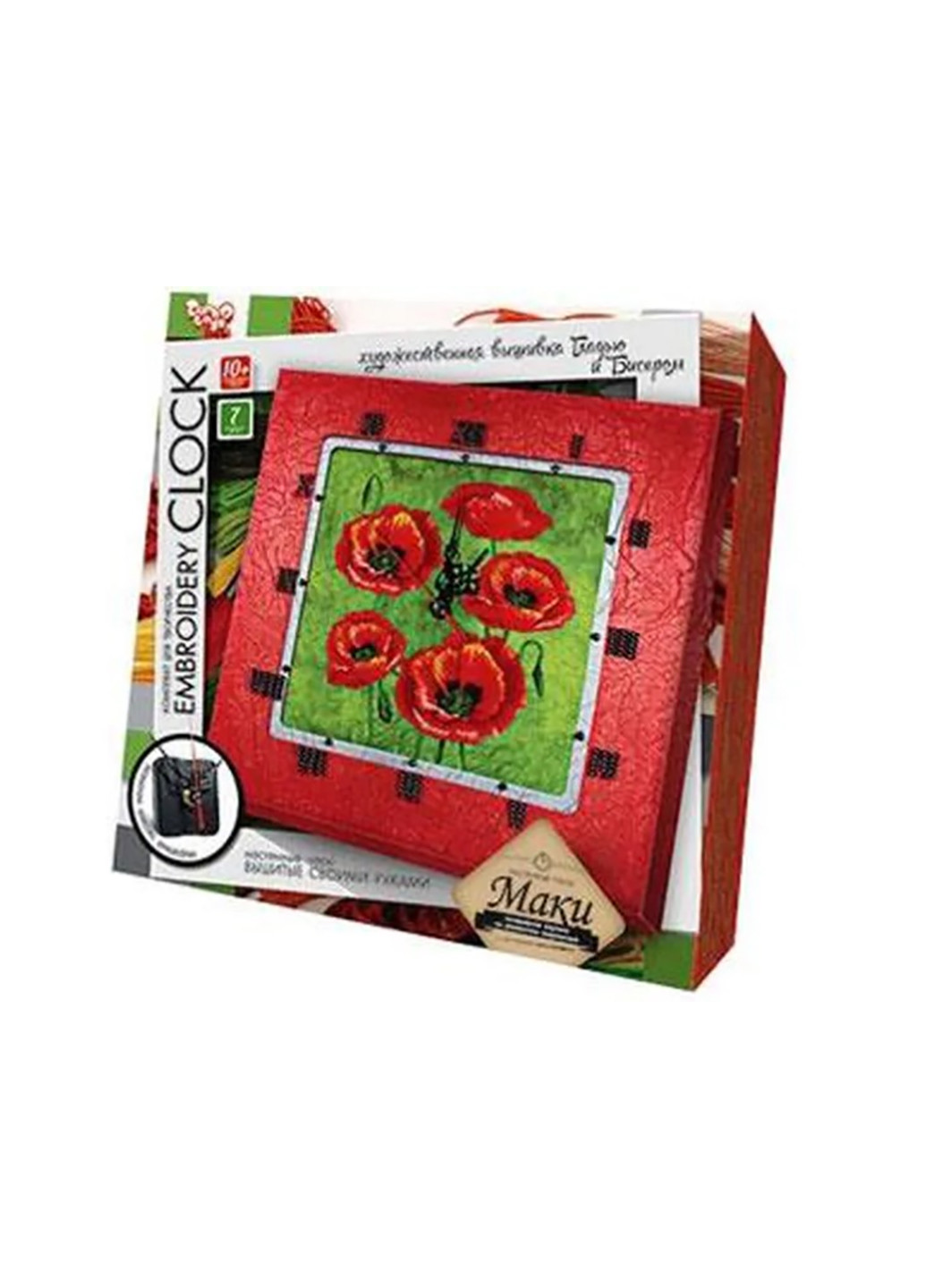 Набор для творчества "Embroidery clock" Маки 5521 02 Danko Toys (256793996)