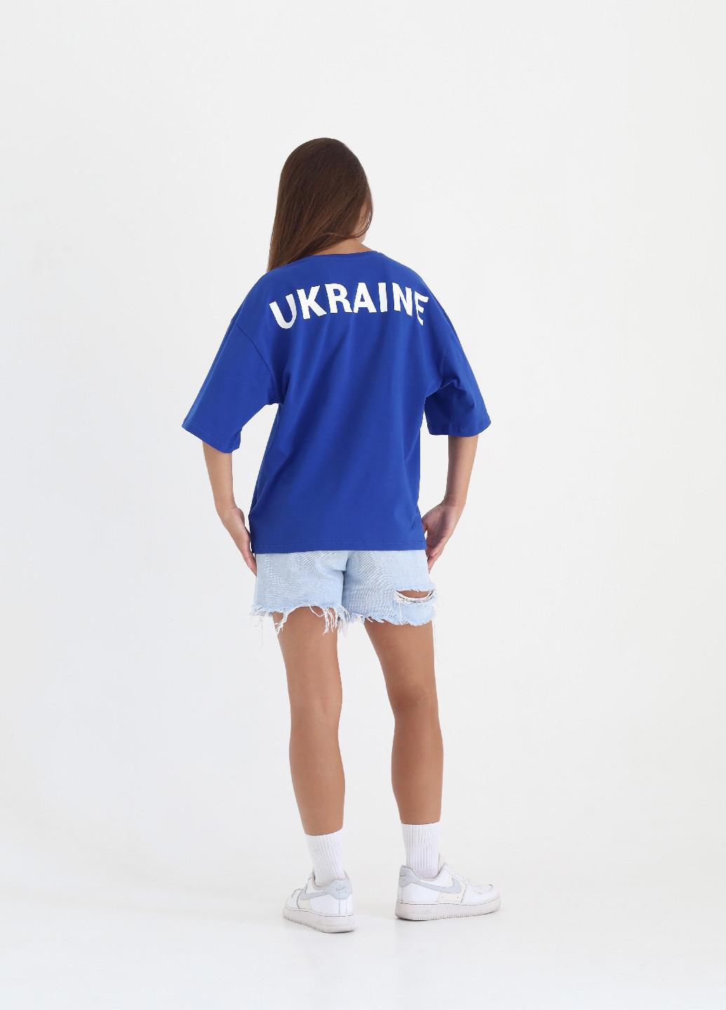 Синяя всесезон футболка "ukraine" синего цвета Rebellis