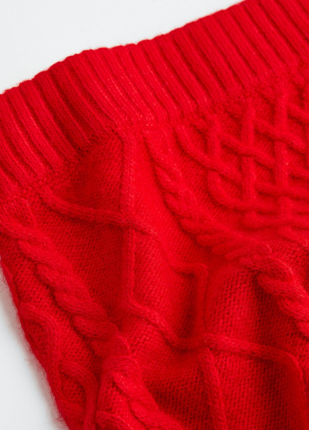 Красная кэжуал однотонная юбка H&M