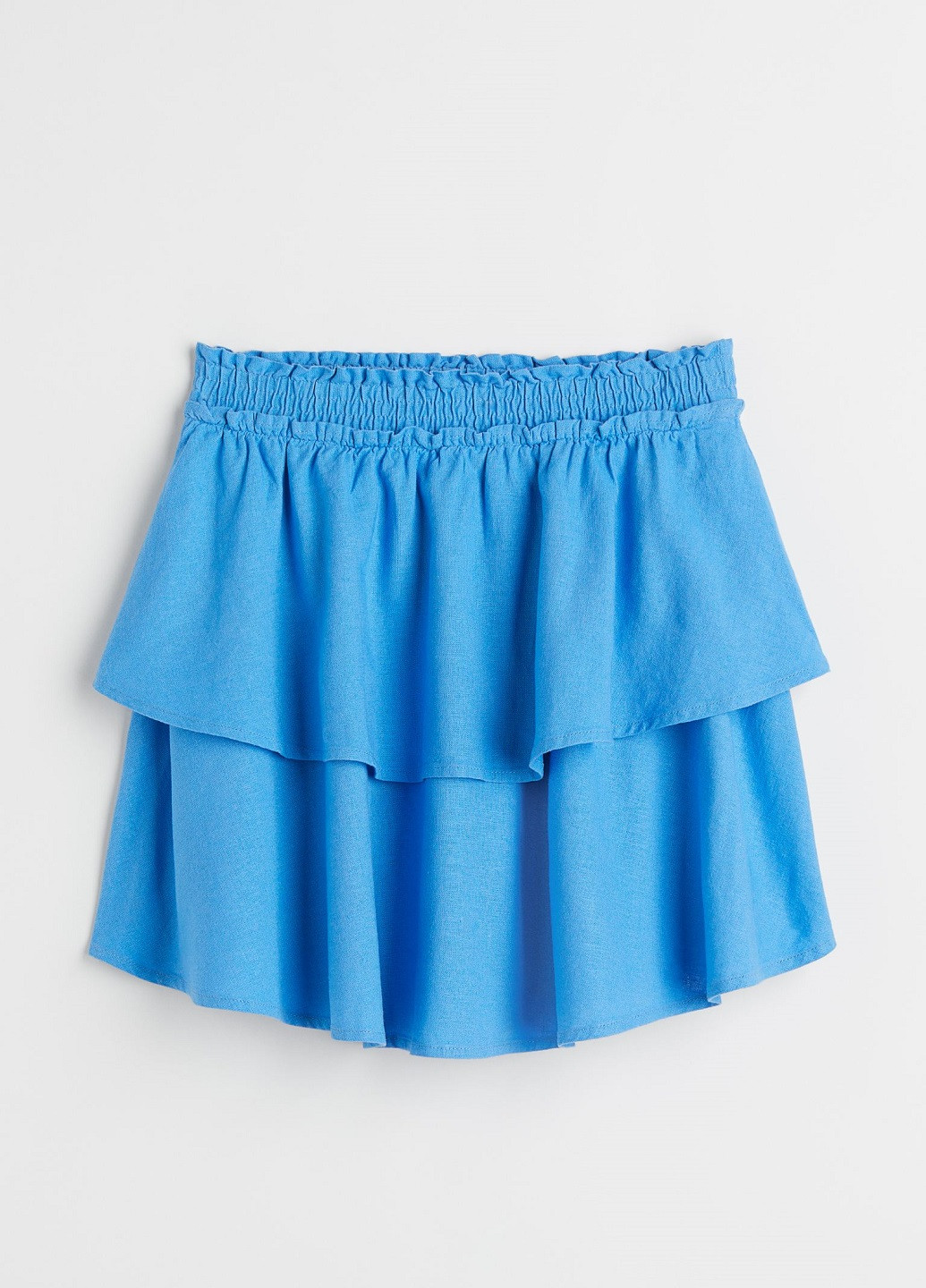 Синяя кэжуал однотонная юбка H&M