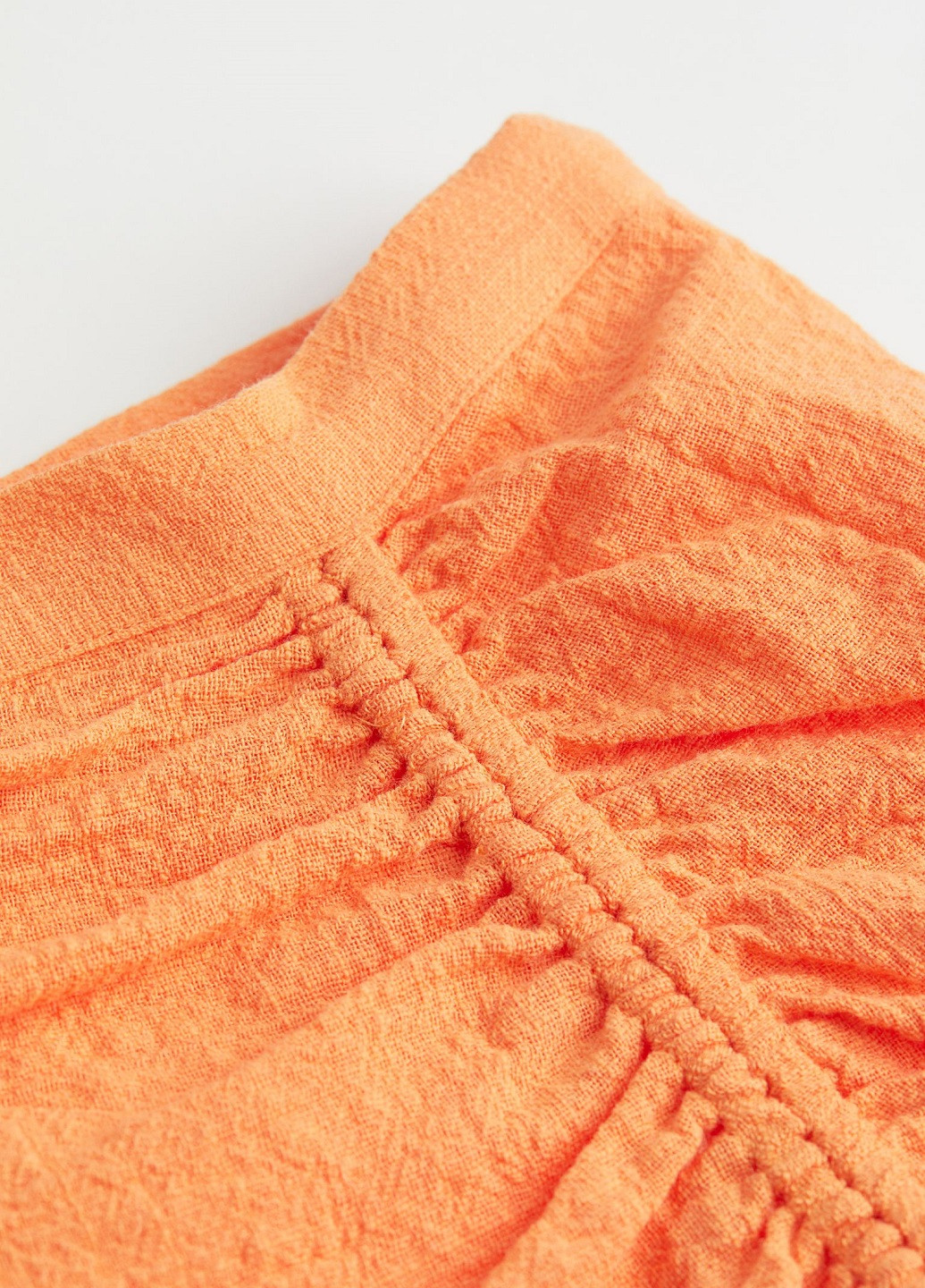 Оранжевая кэжуал однотонная юбка H&M