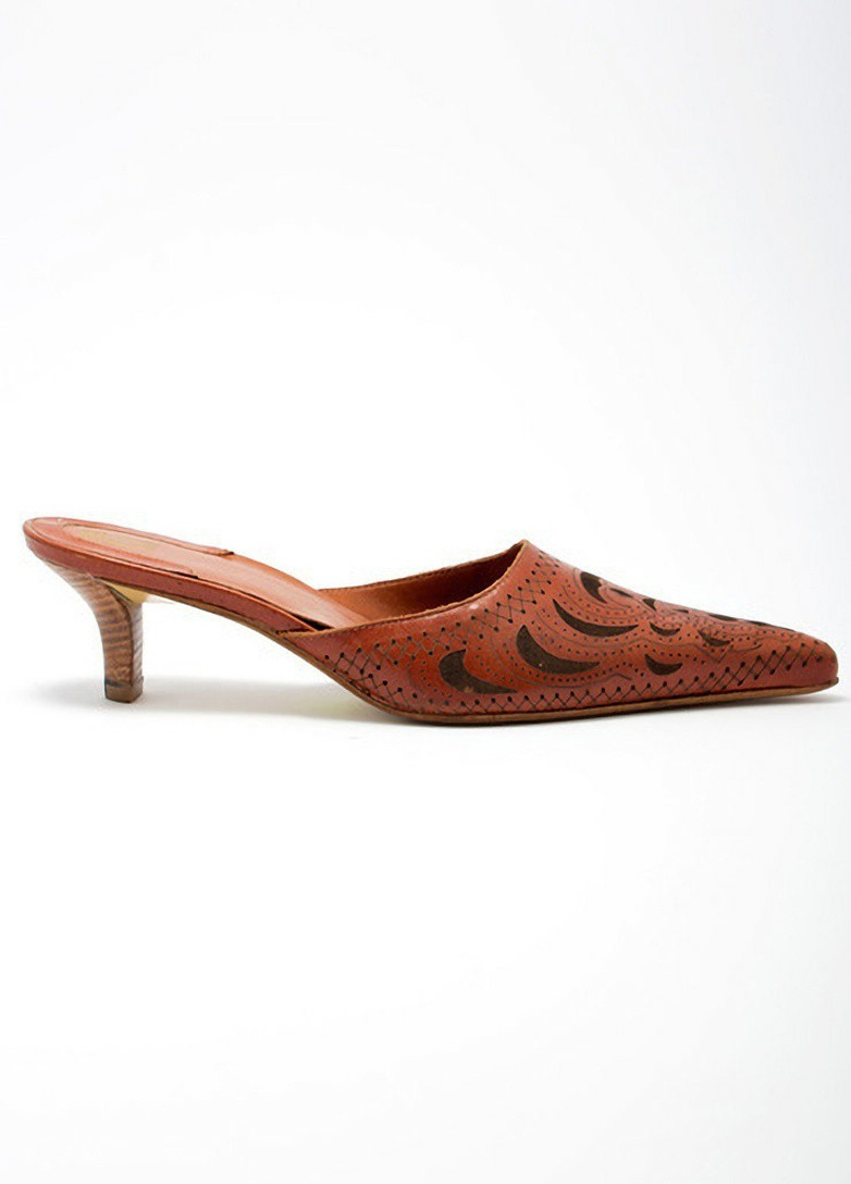 Темно-бордовые женские кожаные туфли на низком каблуке s-12b Fit Mix
