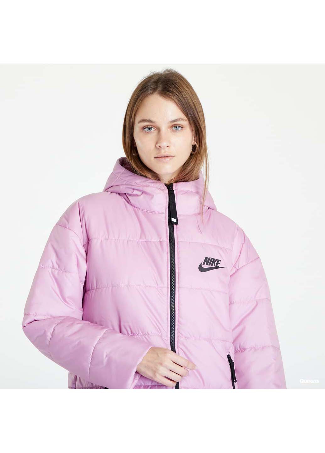 Розовый демисезонный Пуховик аляска Nike