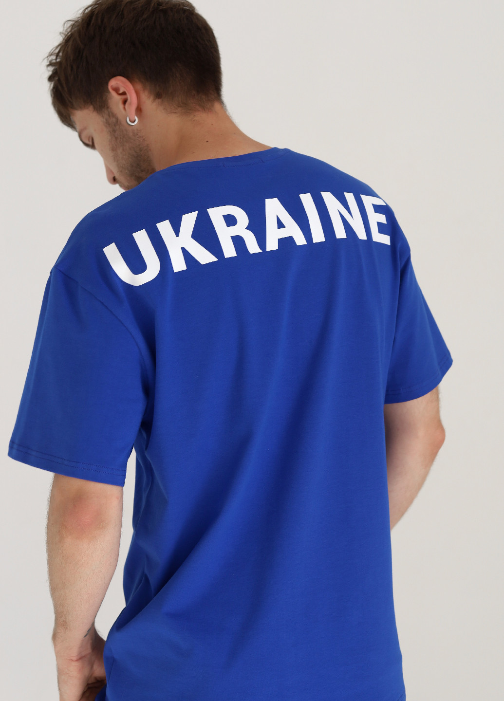 Синяя футболка "ukraine" синего цвета Rebellis