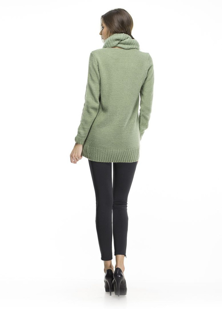 Світло-зелений демісезонний свитер пуловер Number Nine