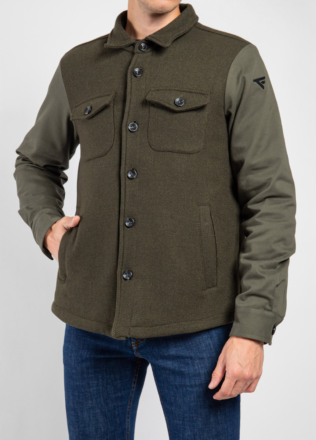 Оливковая (хаки) зимняя куртка Fred Mello