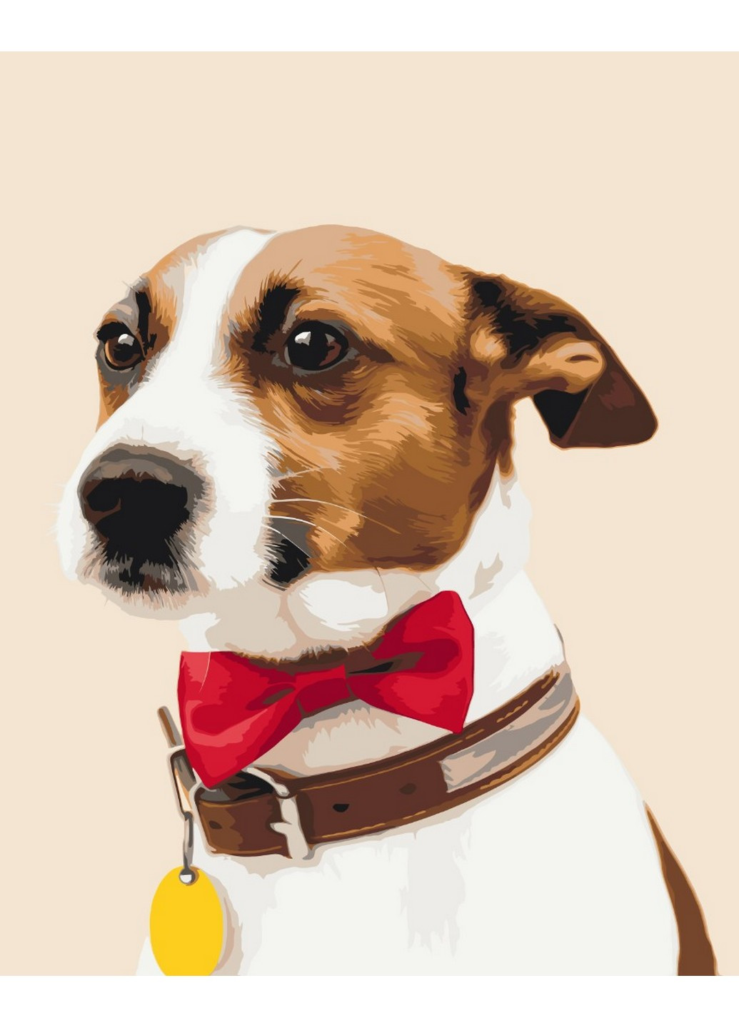 Картина по номерам "Собачка чемпион" 40х50 см Brushme (256900367)