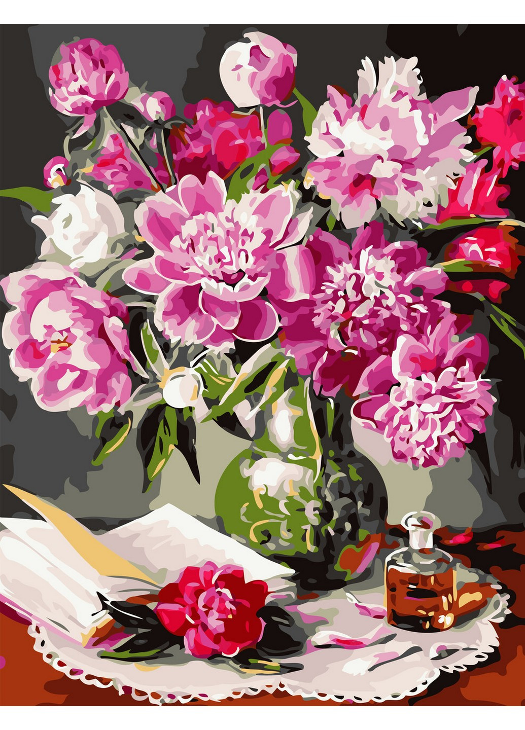 Картина за номерами "Букет півоній" 50х65 см ArtStory (256900323)