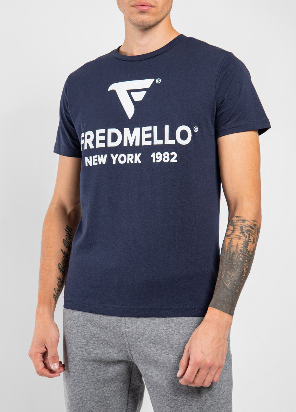 Синяя футболка Fred Mello