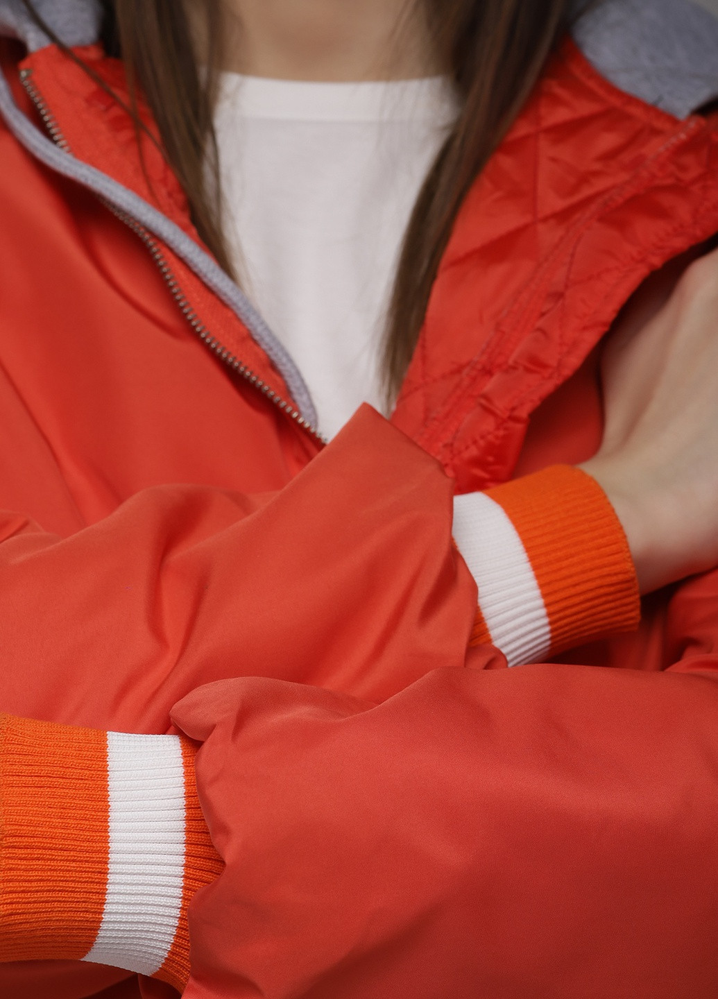 Оранжевая демисезонная куртка NOA noa