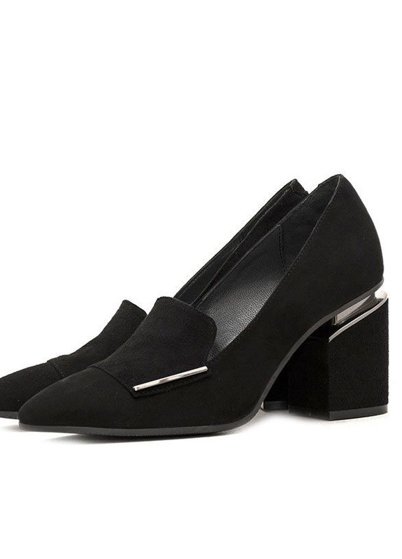 Aquamarin Туфлі чорний з натуральна замша, — демісезон (256900868)