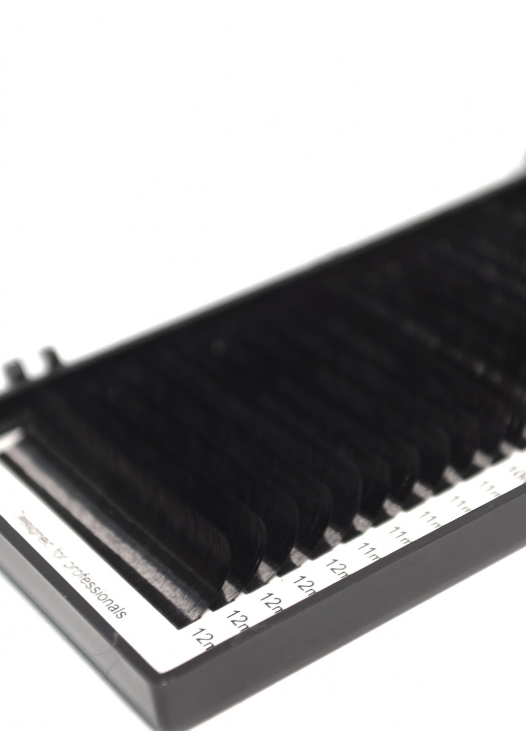 Вії для нарощування 20 ліній MIX чорні, вигин C, товщина 0.10мм, довжина 8(2),9(4)*10(4)*11(5)*12(5) FIXEye HYLON LASH (256901298)