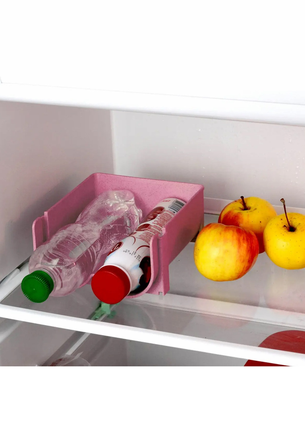 Стелаж для зберігання напоїв в холодильнику Рожевий No Brand (256917764)