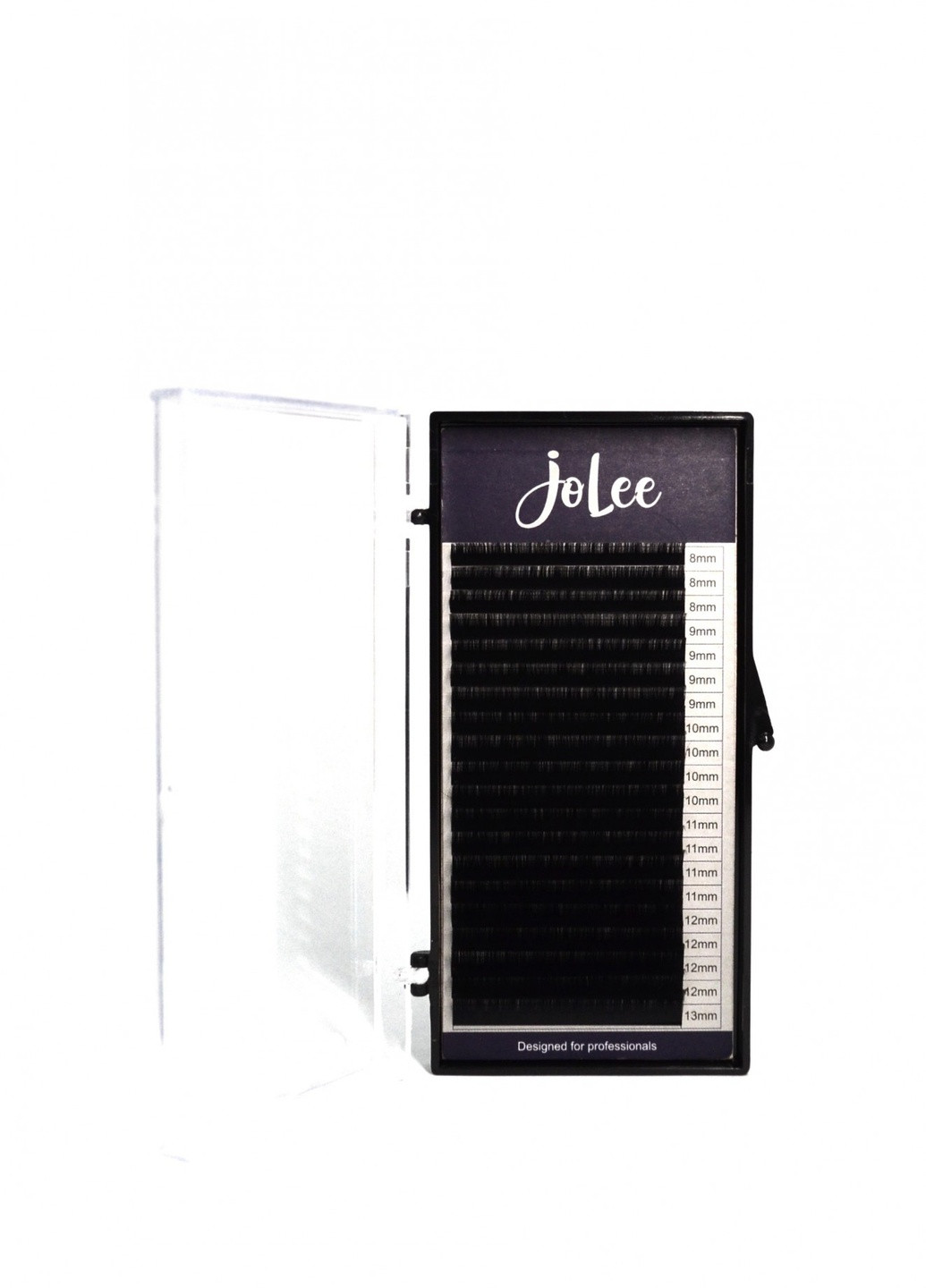 Ресницы для наращивания SUPER MINK LASH 20 линий MIX черные, изгиб, толщина 0.07мм, длина 8-13мм JoLee C (256901252)