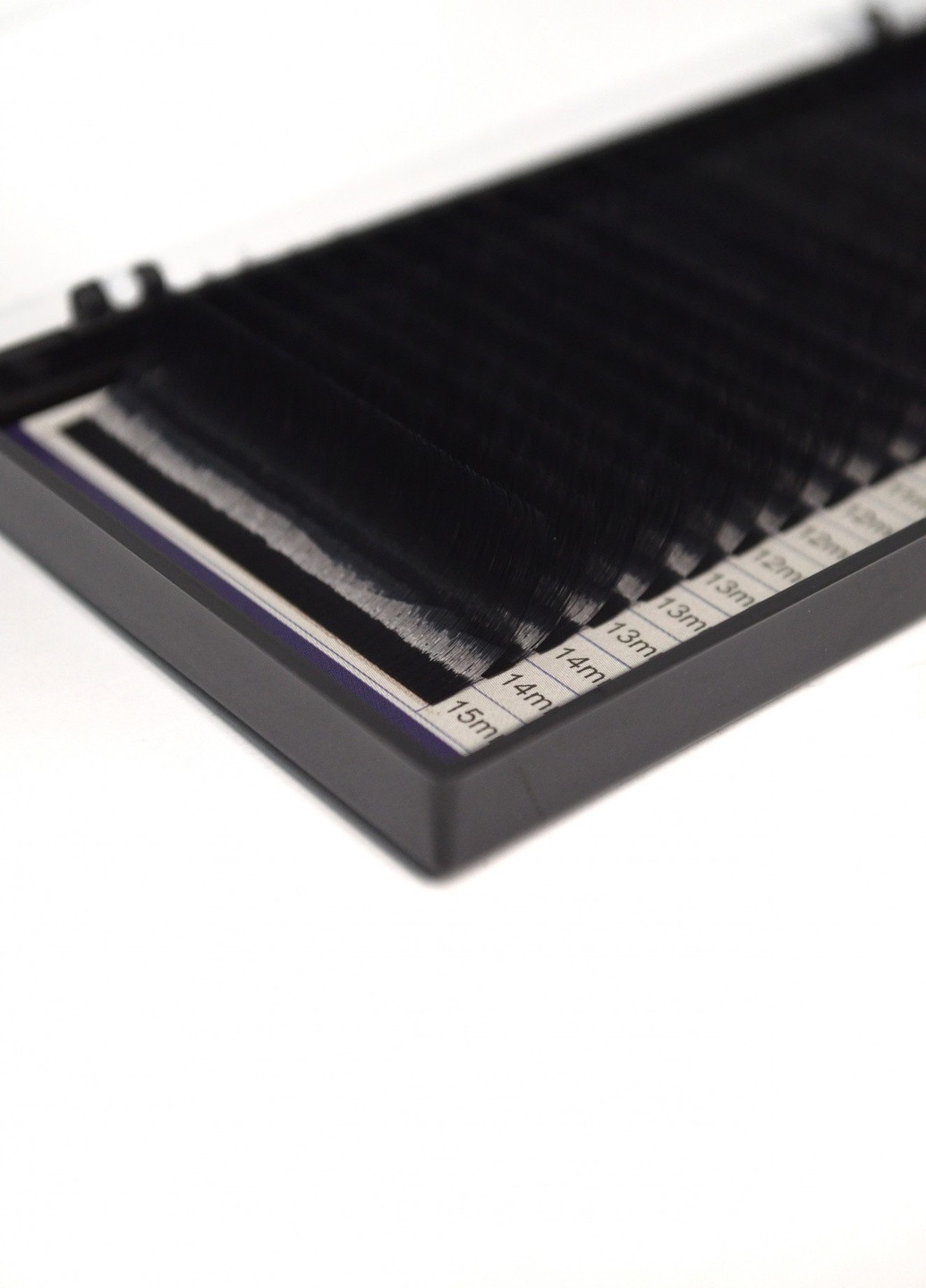 Вії для нарощування SUPER MINK LASH 20 ліній MIX чорні, вигин, товщина 0.07мм, довжина 8-15мм JoLee B (256901267)