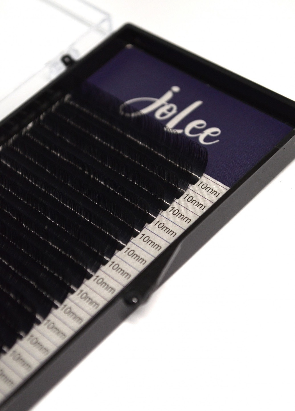 Ресницы для наращивания SUPER MINK LASH 20 линий одна длина черные, изгиб, толщина 0.07мм, длина 10мм JoLee C (256901248)