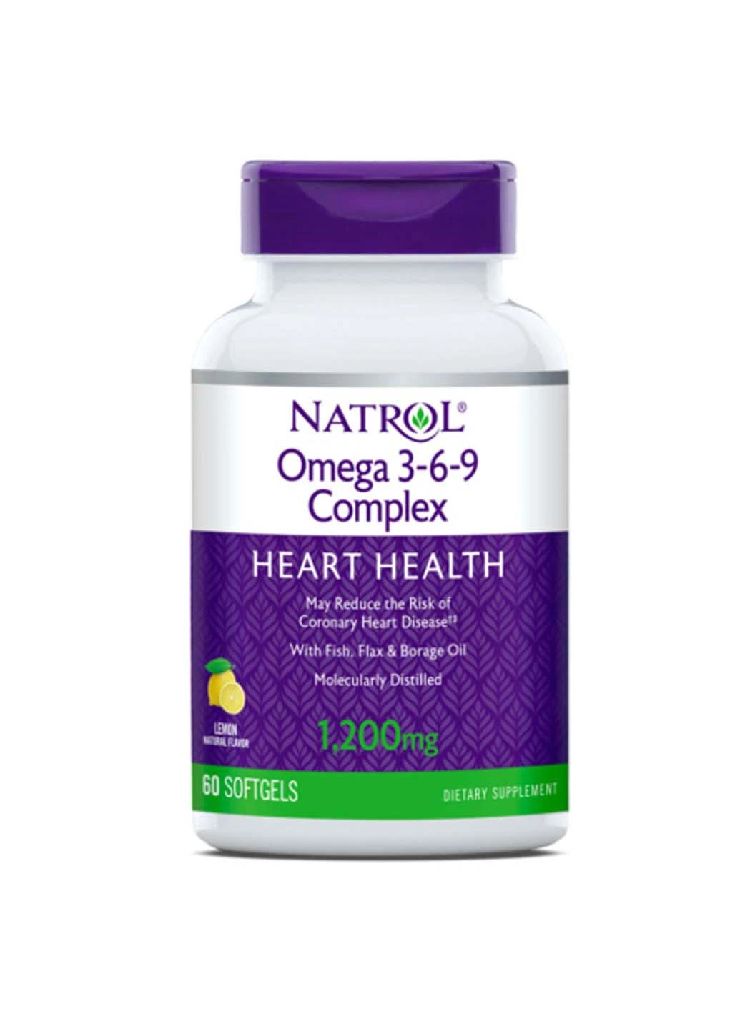 Омега 3-6-9 Omega-3 Cmplx 55% 3-6-9 60 гелевых капсул Natrol (256930886)