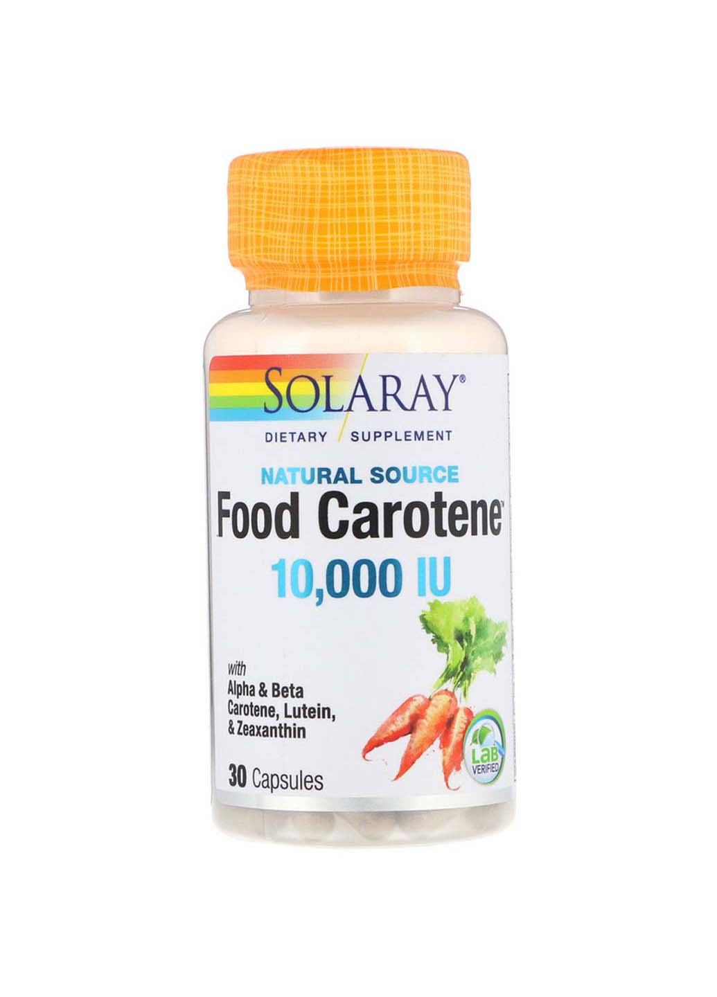 Бета-каротин 30 капсул Solaray (256932486)